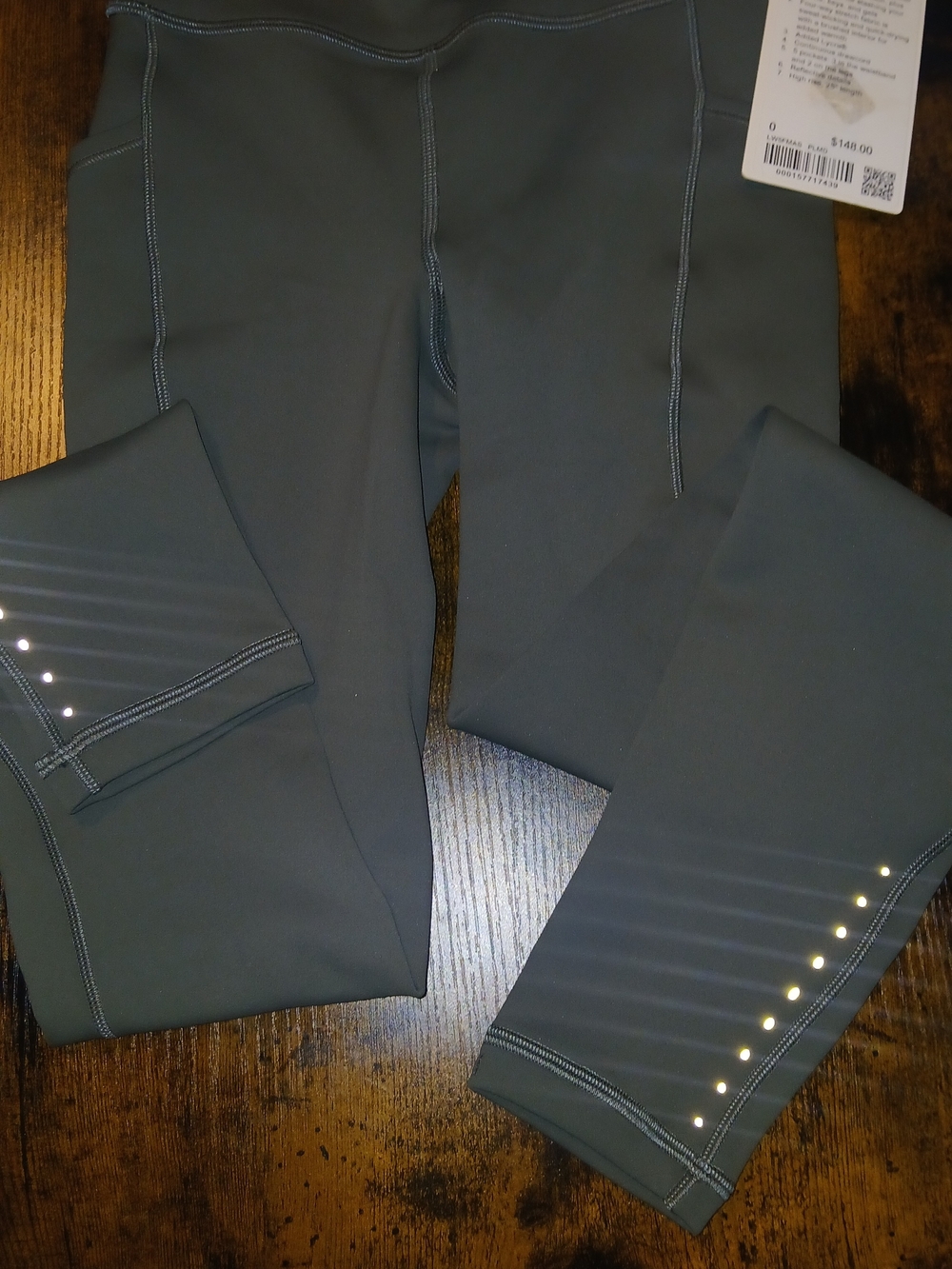 lululemon athletica Dark Green Reflective Track Pants